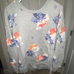 Old navy floral crew